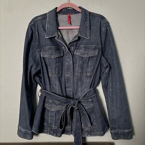 SPANX Dark Blue Jean Jacket